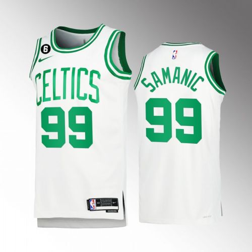 Luka Samanic 99 Boston Celtics 2022-23 Association Edition White Jersey