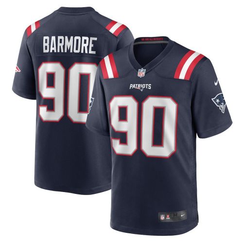 Christian Barmore 90 New England Patriots Men Game Jersey - Navy