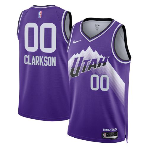 Jordan Clarkson 00 Utah Jazz 2023/24 City Edition Swingman Jersey - Purple