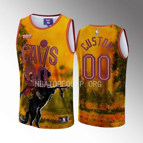 Custom Cleveland Cavaliers NBA & KidSuper Studios Unisex Hometown Jersey