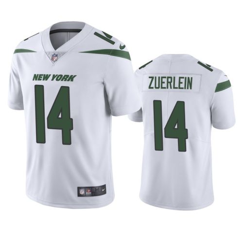 Men's JerseyNew York Jets Greg Zuerlein 14 White Vapor Limited Jersey