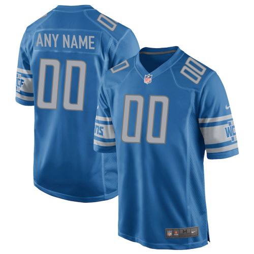 Detroit Lions Custom YOUTH Team Color Game Jersey - Blue