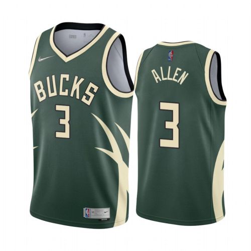 George Hill 3 Milwaukee Bucks Earned Edition Green Jersey