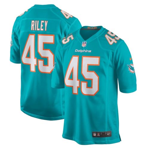 Duke Riley 45 Miami Dolphins Men Game Jersey - Aqua