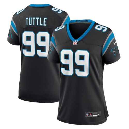 Shy Tuttle 99 Carolina Panthers Women Game Jersey - Black