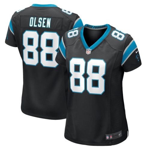 Greg Olsen 88 Carolina Panthers Women's Game Jersey - Black