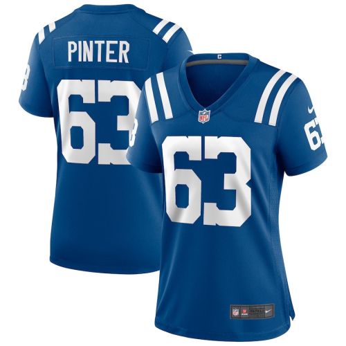 Danny Pinter 63 Indianapolis Colts Women Game Jersey - Royal