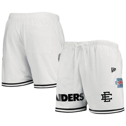 Las Vegas Raiders Team White Mesh Shorts - Men