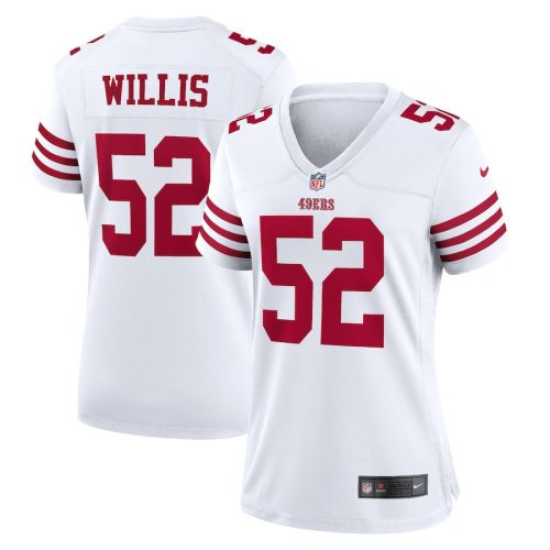 Patrick Willis 52 San Francisco 49ers Women Retired Game Jersey - White