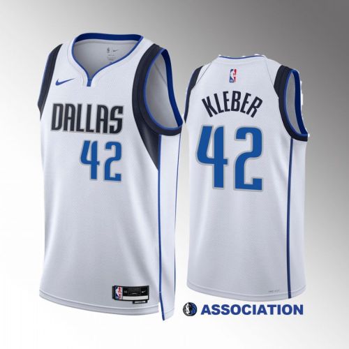 Maxi Kleber 42 2022-23 Dallas Mavericks White Association Edition Jersey Swingman