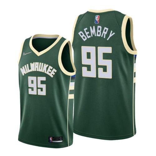 DeAndre' Bembry Milwaukee Bucks 2022 Icon Edition Jersey - Green - Men Jersey