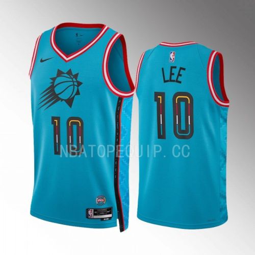 Phoenix Suns Damion Lee 10 2022-23 City Edition Turquoise Jersey Swingman