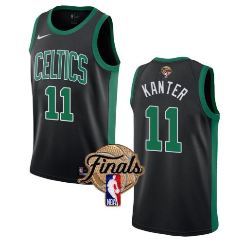 Boston Celtics Men'S Enes Kanter Statement Final 2022 Men Jersey Black