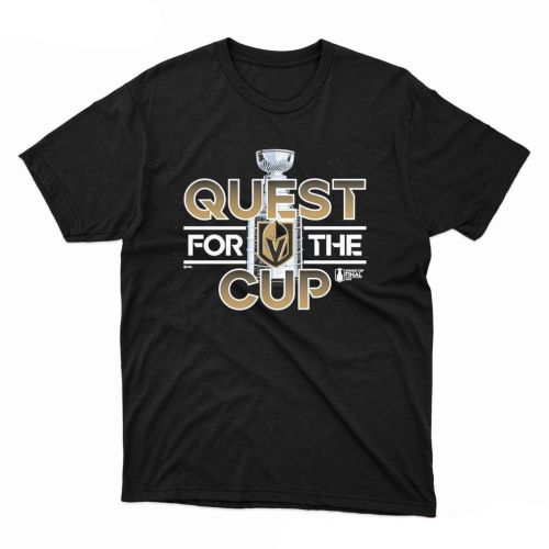 Quest For The Cup Vegas Golden Knights 2023 Stanley Cup Final T-Shirt - Black