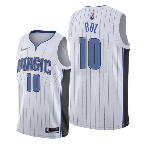 Bol Bol 10 Orlando Magic Association Edition White Jersey 2022 Trade - Men Jersey