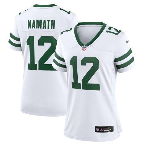 Joe Namath 12 New York Jets Women's Player Game Jersey - White