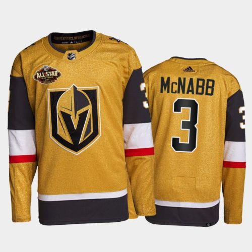 Golden Knights Brayden Mcnabb 2022 All-star Gold Primegreen Jersey, Men Jersey