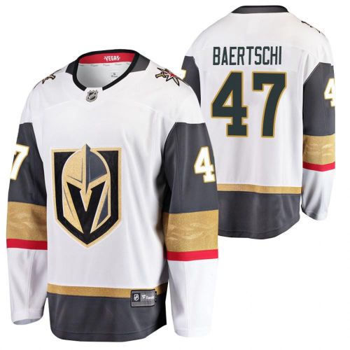 Men Sven Baertschi Golden Knights White Away 47 Jersey 2021-22 Pro Jersey