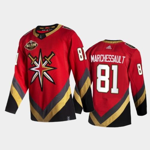 Golden Knights Jonathan Marchessault 2022 All-star Reverse Retro Red Jersey, Men Jersey