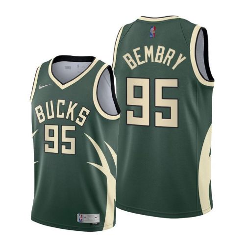 DeAndre' Bembry Milwaukee Bucks 2022 Earned Edition Jersey - Green - Men Jersey