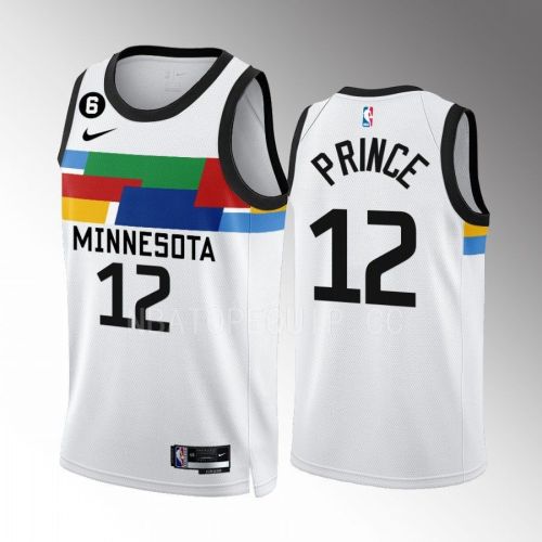 Taurean Prince 12 Minnesota Timberwolves City Edition White Men Jersey 2022-23 Swingman