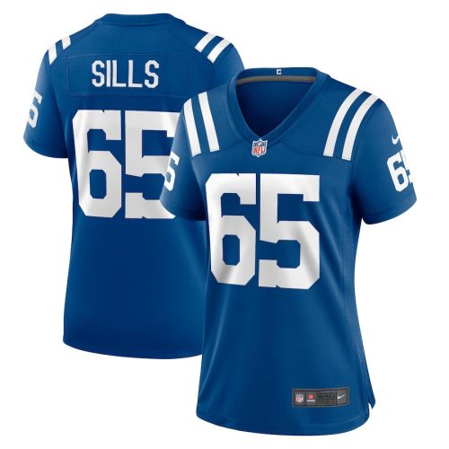 Josh Sills 65 Indianapolis Colts Women Team Game Jersey - Royal