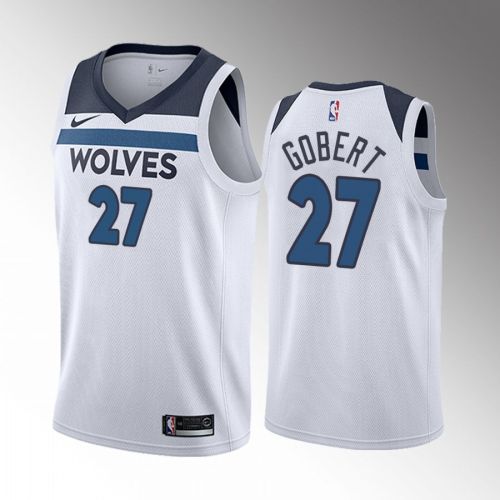 Rudy Gobert 27 Minnesota Timberwolves 2022-23 Association Edition White Jersey