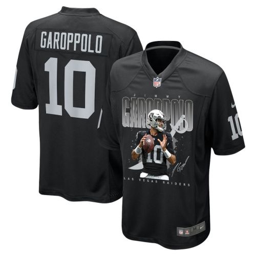 Jimmy Garoppolo 10 Las Vegas Raiders Drive to Victory Game Jersey - Men, Black