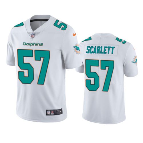 Brennan Scarlett 57 Miami Dolphins White Vapor Limited Jersey