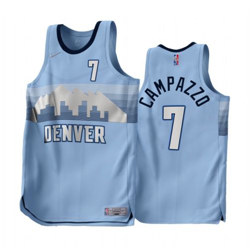 Facundo Campazzo 7 2022-23 Denver Nuggets Blue Earned Edition Men Jersey