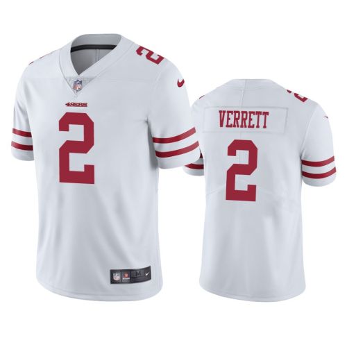 Jason Verrett 2 San Francisco 49ers White Vapor Limited Jersey