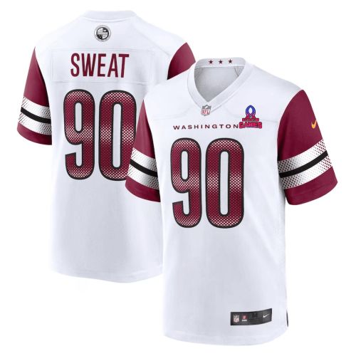 Montez Sweat 90 Washington Commanders 2024 Pro Bowl Patch Game Men Jersey - White