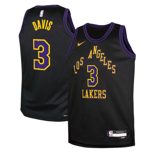 Anthony Davis 3 Los Angeles Lakers 2023/24 City Edition Swingman YOUTH Jersey - Black