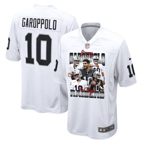 Jimmy Garoppolo 10 Las Vegas Raiders The Golden Arm Game Jersey - Men, White