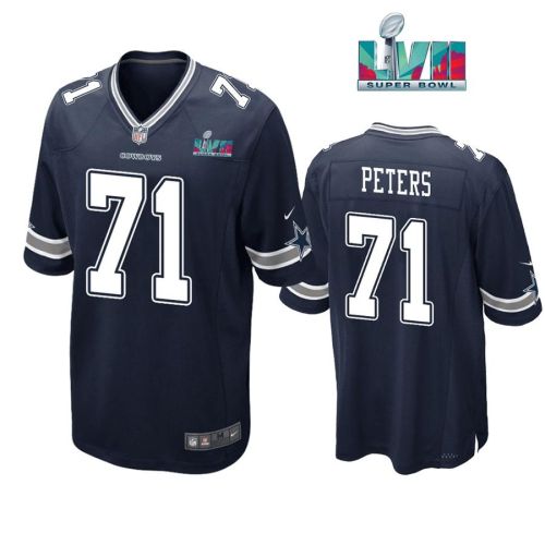 Jason Peters 71 Dallas Cowboys Super Bowl LVII Super Bowl LVII Navy Men Game Jersey