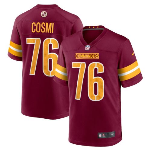 Sam Cosmi 76 Washington Commanders Men Game Jersey - Burgundy