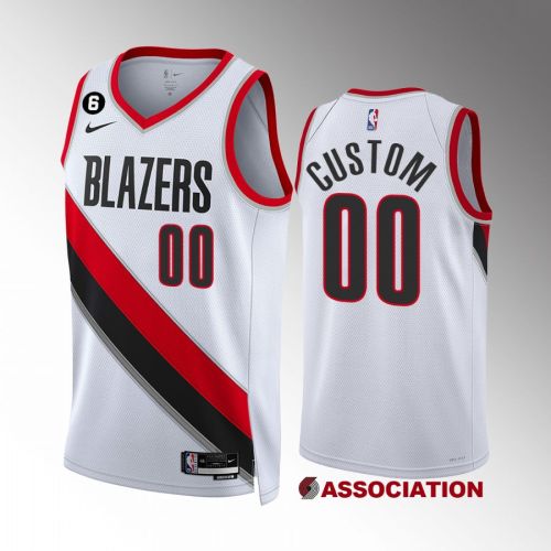 Portland Trail Blazers Custom 00 2022-23 Association Edition White Jersey Swingman