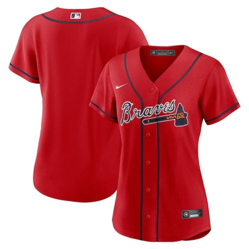 Atlanta Braves Women's Alternate Team Jersey - Red