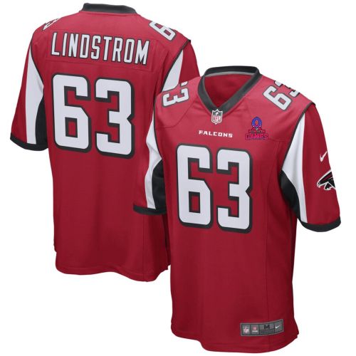 Chris Lindstrom 63 Atlanta Falcons 2024 Pro Bowl Patch Game Men Jersey - Red