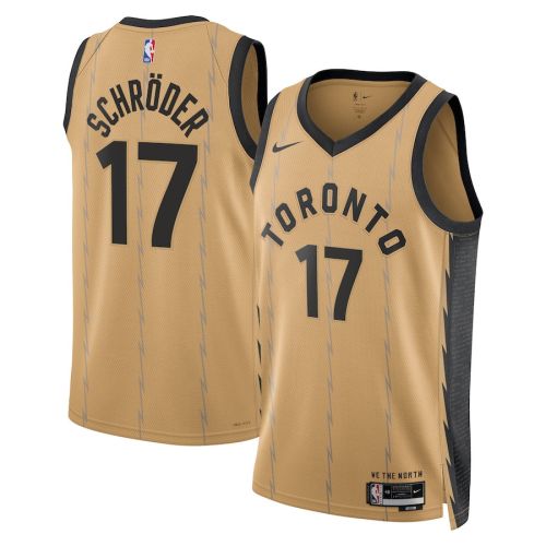 Dennis Schröder 17 Toronto Raptors 2023/24 City Edition Swingman Jersey - Gold