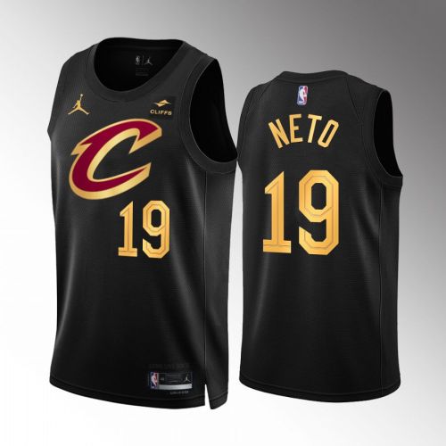 Cleveland Cavaliers Raul Neto 19 Statement Edition Black Jersey 2022-23 Swingman