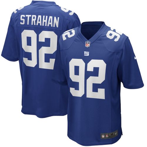 Michael Strahan 92 New York Giants Men Game Retired Jersey - Royal