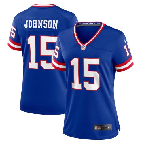 Collin Johnson 15 New York Giants Women Classic Game Jersey - Royal