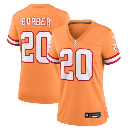 Ronde Barber 20 Tampa Bay Buccaneers Women Throwback Game Jersey - Orange