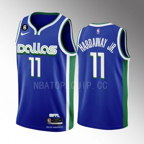 Dallas Mavericks Tim Hardaway Jr. 11 2022-23 City Edition Blue Men Jersey Swingman