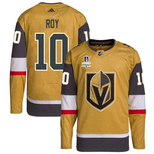 Nicolas Roy 10 Vegas Golden Knights Stanley Cup 2023 Final Patch Home Breakaway Men Jersey - Gold