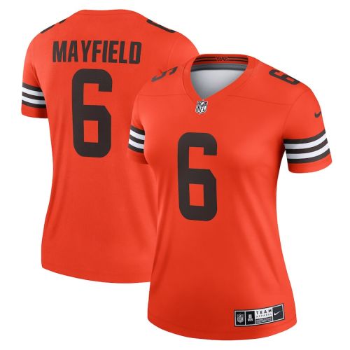 Baker Mayfield 6 Cleveland Browns Women Inverted Legend Jersey - Orange