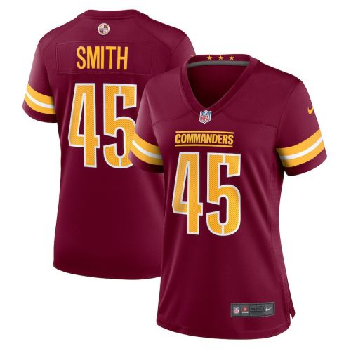 Kaden Smith 45 Washington Commanders Nike Women's Team Game Jersey - Burgundy