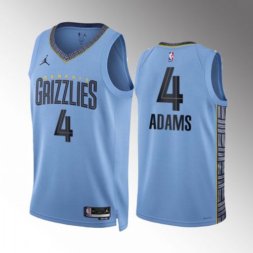 Steven Adams 4 2022-23 Memphis Grizzlies Blue Statement Edition Jersey Swingman