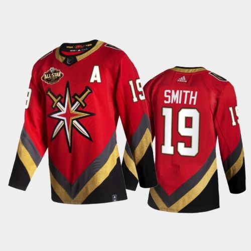 Golden Knights Reilly Smith 2022 All-star Reverse Retro Red Jersey, Men Jersey